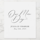 Dîner de répétition d'une journée Étiquette de bou (Étiquettes simples)