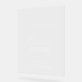 Dîner de répétition élégant Affiche de bienvenue a (Angle)