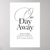 Dîner de répétition élégant Affiche de bienvenue b (Devant)