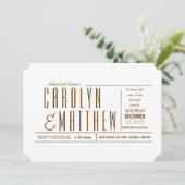 Dîner de répétition élégant et moderne Invitation (Debout devant)