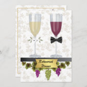 Dîner de répétition élégant Invitation (Devant / Derrière)