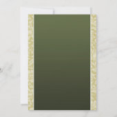 dîner de répétition élégant invitation (Dos)