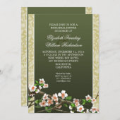 dîner de répétition élégant invitation (Devant / Derrière)