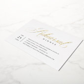 Dîner de répétition élégant Invitation Real Gold F (Rotation)