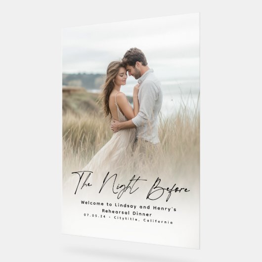 Dîner de répétition élégant moderne Affiche de bie (Angle)