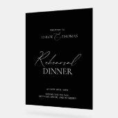 Dîner de répétition en acrylique noir Affiche de b (Angle)