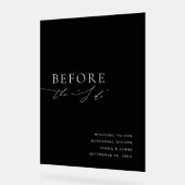 Dîner de répétition en acrylique noir Affiche de b (Angle)