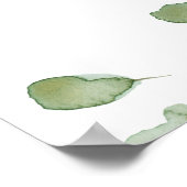 Dîner de répétition Eucalyptus Affiche de bienvenu (Coin)