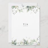 Dîner de répétition Eucalyptus Leaf Invitation (Dos)