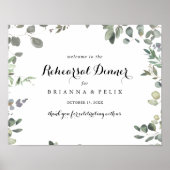 Dîner de répétition Eucalyptus vert Affiche de bie (Devant)