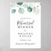 Dîner de répétition Eucalyptus vert Affiche de bie (Devant)