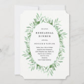 Dîner de répétition feuilleté Invitation (Devant)