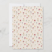 Dîner de répétition Fleur sauvage Boho Invitation (Dos)