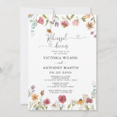 Dîner de répétition fleur sauvage Invitation (Devant)