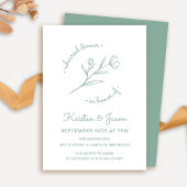 Dîner de répétition fleur sauvage Invitation dans