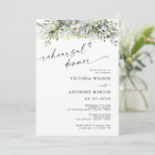 Dîner de répétition florale Eucalyptus Invitation (Debout devant)