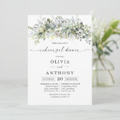 Dîner de répétition florale Eucalyptus Invitation (Debout devant)