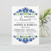 Dîner de répétition florale mexicaine Invitation (Debout devant)