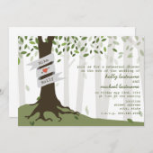 Dîner de répétition forêt / forêt Invitation (Devant / Derrière)