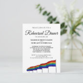 Dîner de répétition gay pride Mariage Invitation (Debout devant)