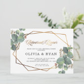 Dîner de répétition geo eucalyptus invitation (Debout devant)