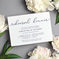 Dîner de répétition Gin Lane Invitation | Marine