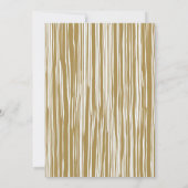 Dîner de répétition Gold Texte Invitation (Dos)