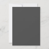 Dîner de répétition Gray Flourish Invitation (Dos)
