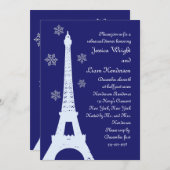 Dîner de répétition hiver à Paris Invitation indig (Devant / Derrière)