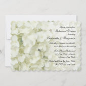 Dîner de répétition Hydrangea blanc Invitation (Devant)