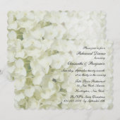 Dîner de répétition Hydrangea blanc Invitation (Devant / Derrière)