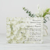 Dîner de répétition Hydrangea blanc Invitation (Debout devant)