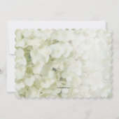 Dîner de répétition Hydrangea blanc Invitation (Dos)