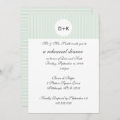 Dîner de répétition Invitation (Devant / Derrière)