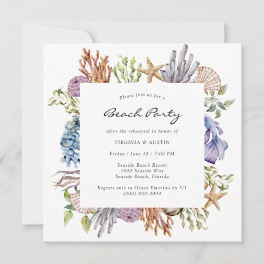 Dîner de répétition Invitation (Devant)