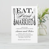 Dîner de répétition Invitation (Debout devant)