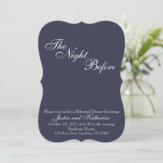 Dîner de répétition Invitation (Debout devant)