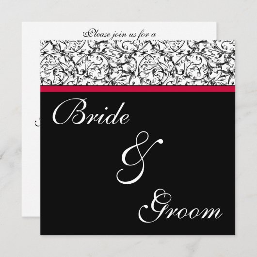 Dîner de répétition Invitation (Devant / Derrière)