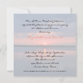 Dîner de répétition Invitation - Coucher de soleil (Dos)