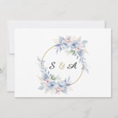 Dîner de répétition invitation en cyan et noir (Dos)