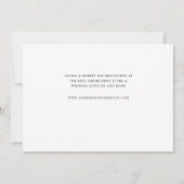 Dîner de répétition Invitation noir sur couleur pe (Dos)