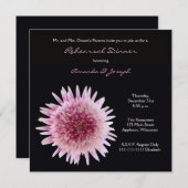 Dîner de répétition Invitation — Superbe Gerbera (Devant / Derrière)