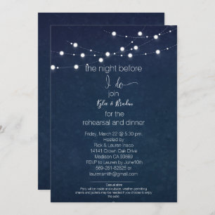 Dîner de répétition/ Invitations de fête/ Invitati