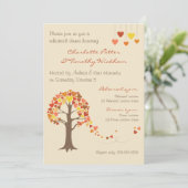 Dîner de répétition Love Tree Hearts Invitation (Debout devant)