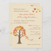 Dîner de répétition Love Tree Hearts Invitation (Devant / Derrière)