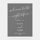 Dîner de répétition mariage Bienvenue Black Froste (Recto)