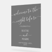 Dîner de répétition mariage Bienvenue Black Froste (Angle)