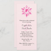 Dîner de répétition Mariage de Crystal Invitation  (Devant / Derrière)