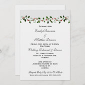 Dîner de répétition Mariage de vacances Invitation (Devant / Derrière)