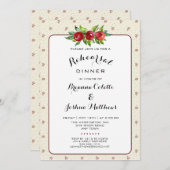 Dîner de répétition Mariage de vacances Invitation (Devant / Derrière)